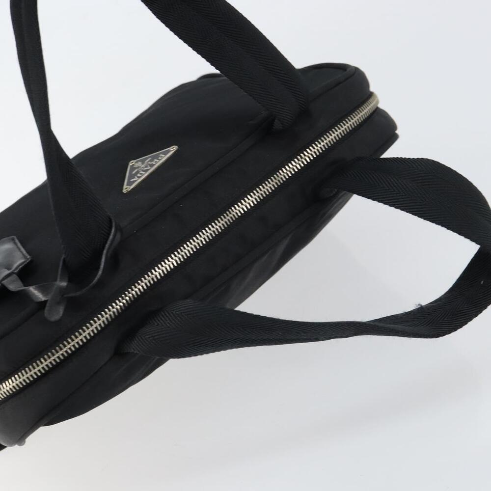 PRADA Hand Bag Nylon Black Silver Auth 159051 - Picture 6 of 16